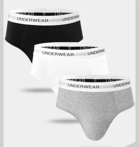 European Size Men’s Underwear Boys 95% Cotton Breathable Plus Size Briefs