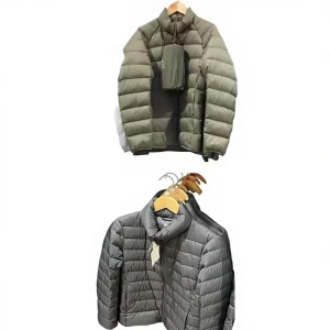 Export Light Velvet Cotton-Padded Jacket Men’s Stand Collar Breathable Zipper White Cotton Liner Boys Large Size Winter