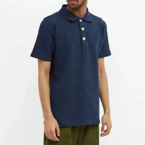 FY High Quality Fashion Long Sleeve Boys Polo T shirts Collar Rugby Striped Pullover Custom Embroidery logo Polo Shirts for Man