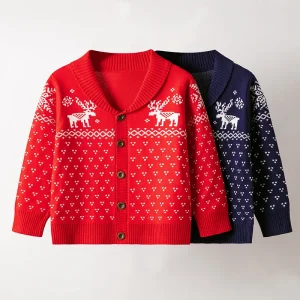 Factory Baby Christmas Sweater Christmas Knitted Boy Sweater Pullover Children Christmas Sweater