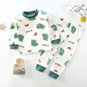 Factory Children Underwear Set Boys and Girls Pajamas 100% Cotton Winter Infant Baby Pajamas