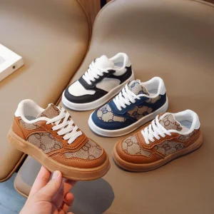 Factory Children’s Casual Shoes Soft Sole Breathable Boys Outdoor Sports Shoes Lightweight Non-slip Running Shoes