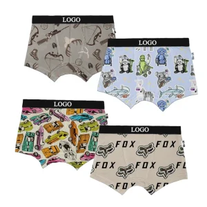 Factory Comfortable Soft Kids Underwear Boys Underwear Elastic Waist Board Shorts Casual Boys Boxers Underwear