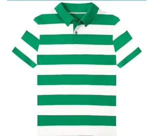 Factory Custom High Quality Polo Shirts Polyester Cotton Blend Boys Girls Workout Striped Fashion Causal Polo t Shirt Unisex