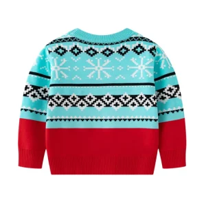 Factory Custom Kid’s Sweater for Boys and Girls Long Sleeve European and American Christmas Children’s Sweater