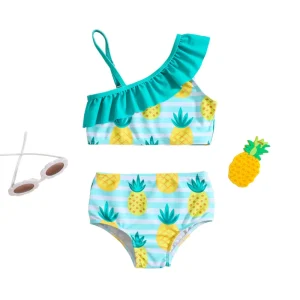 Factory Direct Kids Swimwear Girls Swimsuit Bikini Beach Custom One Piece Sets Fruit for Toddlers Babies