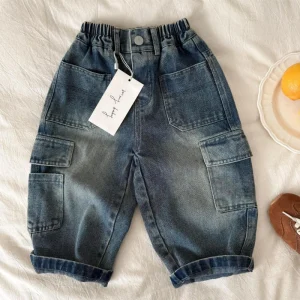 Factory Direct Sales of Children’s Casual Jeans Spring and Autumn Boys’ and Girls’ Jeans