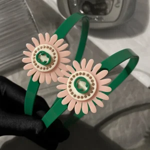 Factory Price Many Style Kids Cartoon Hairband Sunflower Daisy Headband Large in Stock Hair Hoop for Girls Summer