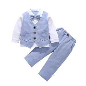 Factory Spring Boys Suit Baby Children’s Autumn Clothes 1-4 Years Boys’ Suit Set