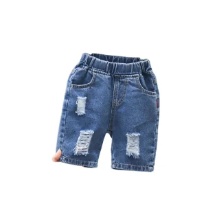 Factory Supply 2-12 Years Kids Boys Summer Jeans Children Boys Short Pants