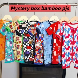 Factory in Stock RTS Bamboo Boys Pajama Baby Sleeper Mystery Box Bamboo Pjs Mystery Bundle