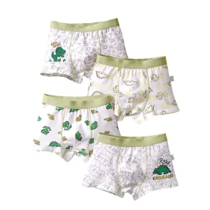 Factory made Children’s Cotton Underwear Comfortable Boys’ Boxer Briefs Little Dinosaur Pattern Boys’ Underpants