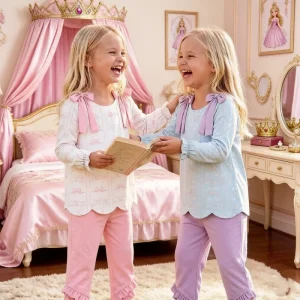 Fall Winter Baby Girl Clothing Set Ruffle Leggings Little Girl Scallop Hem Shoulder Tie Tunic Pants Set Floral Print Kids Outfit