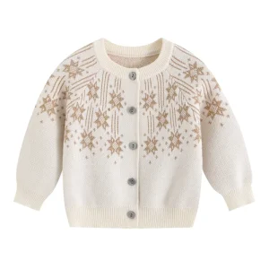 Fall Winter Children’s Clothing Cute Christmas Sweater Baby Knit Cardigan Sweater for Baby Boys Girls