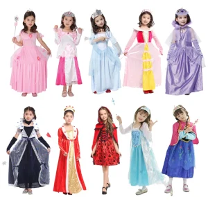 Fancy Girls Children Halloween TV & Movie Cosplay Pink Princess Party Costume Fairy Butterfly Dress
