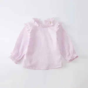Fashion Baby Blouse Infant Toddler Girl Princess Cotton Shirt Long Sleeve Spring Girls Tops Blouses