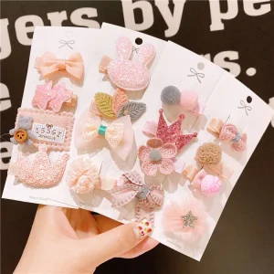 Fashion Clips Baby Hair Bow Clip Cartoon Hair Clips Kids Girls Barrette Set for Children Hairpin Hair Accessories Hairgrips