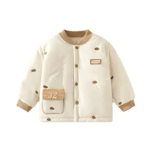 Fashion Design Baby Girls Winter Autumn Cotton Warm Jacket Coat Boys Thickened Cotton-Padded Jacket