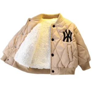 Fashion Fleeced Boys Jacket Winter Kids Trendy Coats Wholesalers