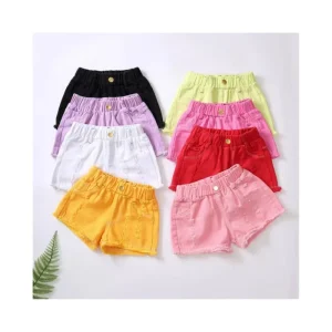 Fashion High Waist Kid Jean Girls Child’s Denim Shorts