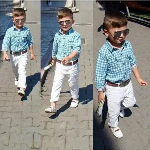 Fashion Kids Party Wear Boy Suit Children Clothes Boyset117