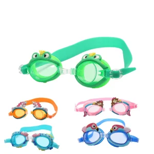 Fashion Kids Waterproof Swim Goggles Large View Anti-Fog Silicone Sports Swimming Glasses for Boys and Girls