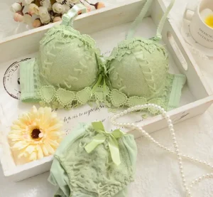 Fashion Lovely Girl Embroidered Breathable and Panty Sexy Mix Women Lace Cotton Bra Panties Sets Girls Xxx Underwear