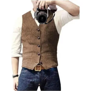 Fashion Men Cotton Vest Black Colour