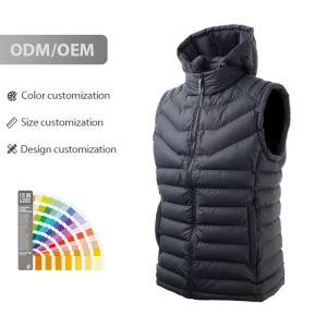 Fashion Puffer Vest Designer Custom Logo Lightweight Waistcoat Windproof Outerwear Boy Vest L7018