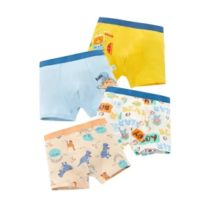 Fashionable Cute Baby Underwear Baby Boy Boxers Printed Cartoon Pattern Kids Panties Combed Cotton Underwear for Baby