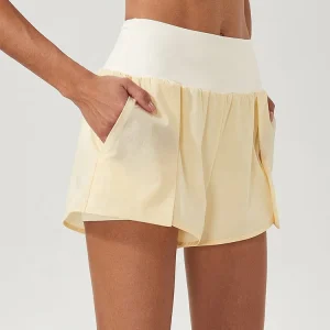 Fashionable Girls Running Gym Shorts Custom Quick Dry Comfortable Womens Fitness Sport Shorts