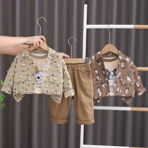 Fashionable Little Boys Clothing Sets, Boys Kids Clothing Set, 3pcs Clothing Set