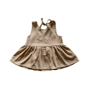Fashionable Summer Top for Baby Girls Popular Cotton Sleeveless Shirt Lovely Vintage Style
