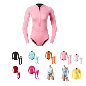 Fast Shipment Ladies Sexy Front Zipper 1 PC 2mm Neoprene Swimsuit Style Wetsuit Beachwear