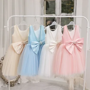Flower Girl Birthday Dress Exquisite Performance Wear Sweet Temperament for 3-8 Years Puffy Skirt Dress
