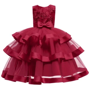 Flower Girl Princess Dress Children Wear Girl Age 8 Birthday Dress for Girls