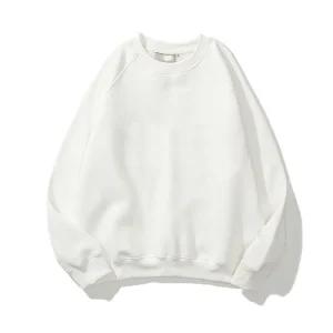 Free Shipping High Quality Plain Plush Heavy Duty Blank Round Neck Pure Cotton Custom Hoodies Round Neck Sweatshirts