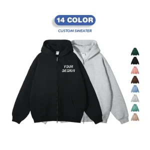 Full Zip Custom Boys Hoodie Kids Winter Hoodies