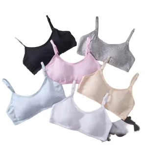 Full color Breathable Girls’ Underwear Featuring a Comfortable Cotton Design with a Simple Style and Detachable Features