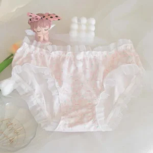 G String Girls Panties Transparent Silicone Cotton Daily Silk Underwear with Embroidery Decoration Ladies Sexy Lingerie