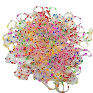 Girl Colorful Disposable Silicone Rubber Bands Baby Elasticity Small Hair Band Ponytail Kids Scrunchies Accessories