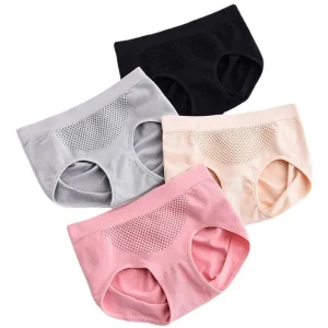 Girl Style Triangle Underwear Comfortable Mid-waist Hip-lifting Breathable Underwear Lady Panties