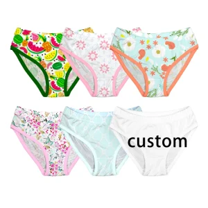Girls Bamboo Underwear Panties Kids Daily Underwear for Toddlers Custom Girl Cute Panties Pack Regular Plus Sizes Panties
