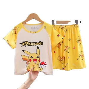 Girls Boys Pajamas Short Sleeve Toddler Girls Summer Short Sets Sleepwear Clothes Sets Girls Pajamas Size 1 7Y