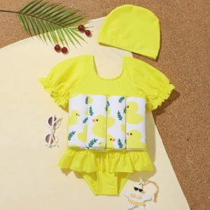 Girls’ Children’s One Piece Swimsuit Cute Princess Dress Style 2 Piece Set Summer Hot Spring Swimwear Export