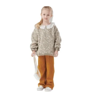 Girl’s Clothing Children’s Long Sleeve Round Neck Pullover Sweatshirt