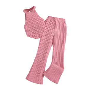 Girls Clothing Sets Girls Autumn Suit New Sweet Solid Shirt Skirt Two-Piece Set for 8 Year