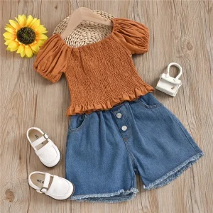 Girls Clothing Sets Kids Summer Baby Clothes Girls Sweet Girl Outfits