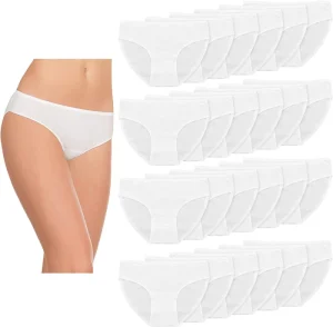 Girls Disposable Underwear Panties Briefs for Travel and Home Use Lightweight Breathable Individually Compact Wrapped