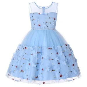 Girls Dresses Flower Girl Puffy Princess Formal Dresses for Kids